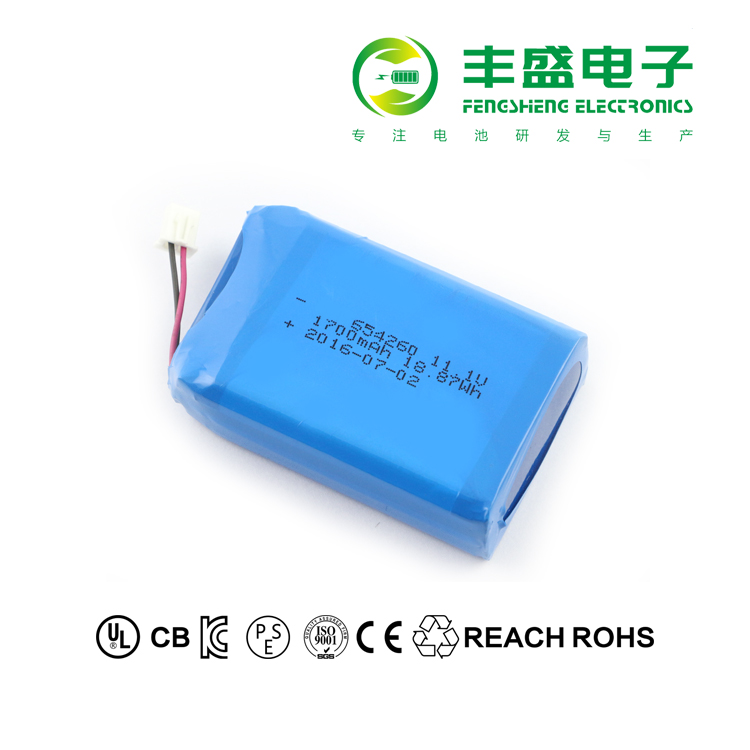 654260 11.1V 1700mAh